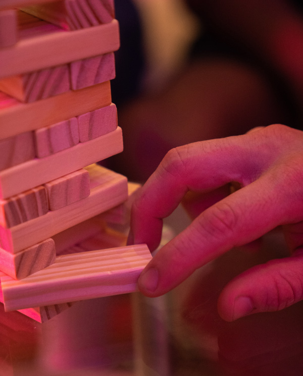Drunk Jenga as a stag do game: Jenga is hard enough but adds the element of having drunk a few cans of beer and it can be even more fun.