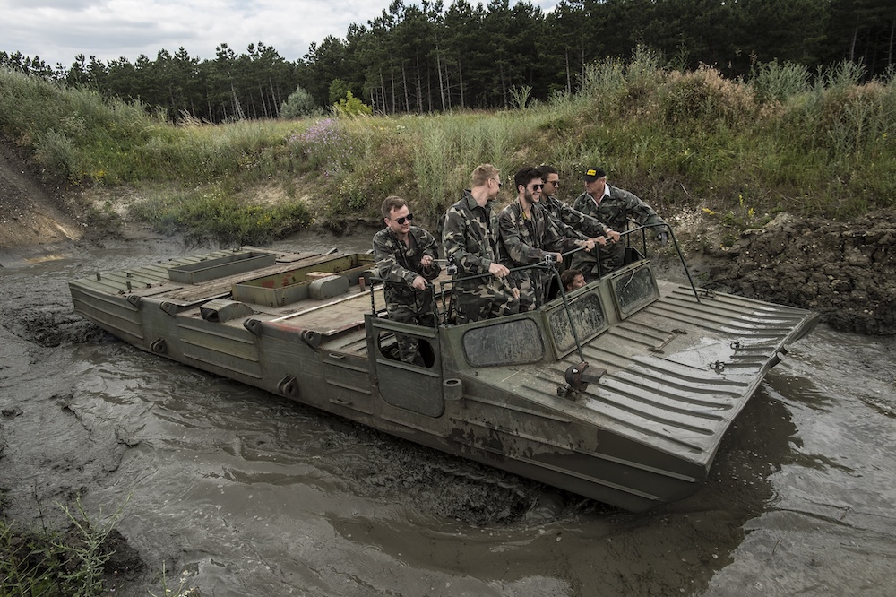 Tank driving on a stag do